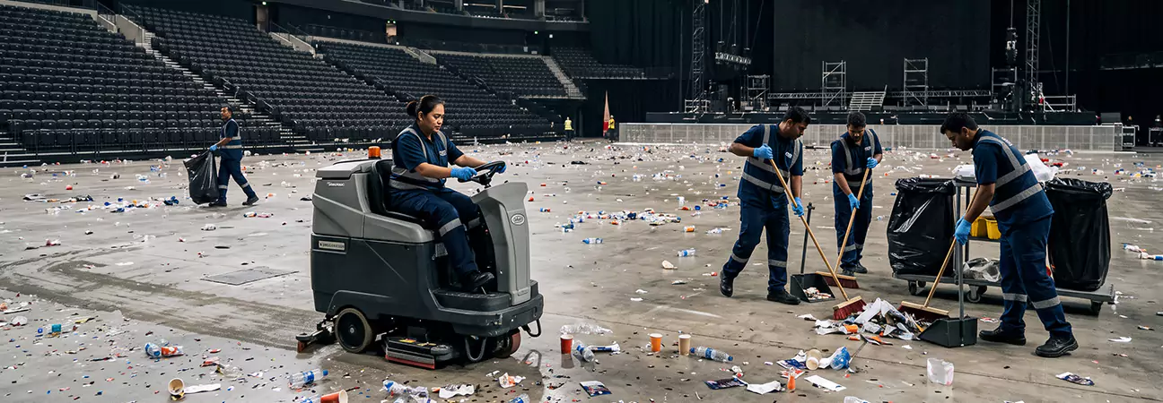 Concert Cleaning Service in Dubai