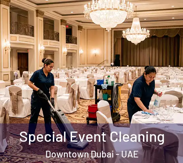  Special Event Cleaning Downtown Dubai - UAE