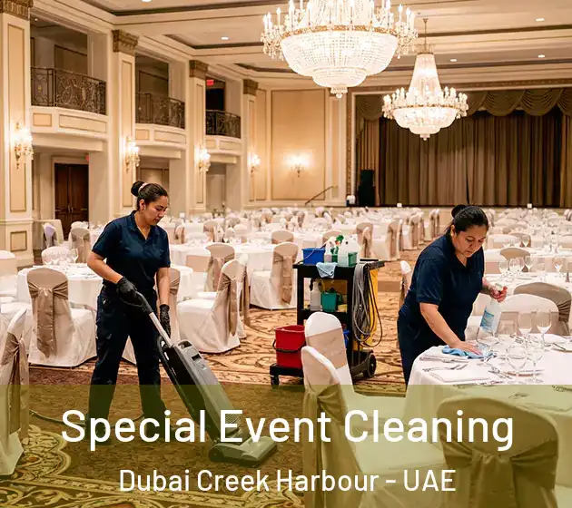 Special Event Cleaning Dubai Creek Harbour - UAE